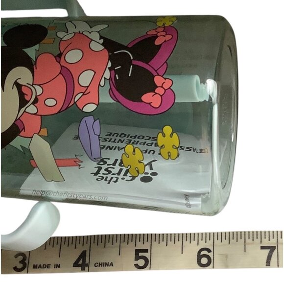 The First Years Disney 12oz Minnie Mouse Spill Proof Flip Top Toddler Sippy Cup - Picture 3 of 3